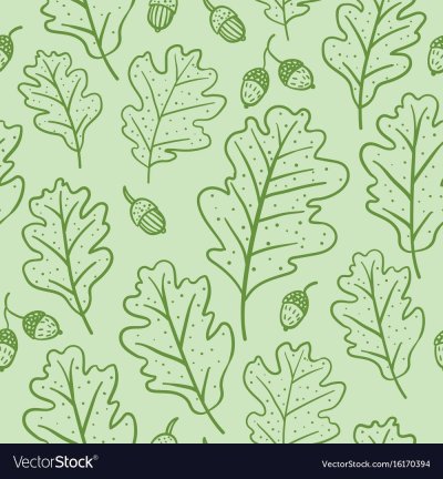 Листья дуба паттерн