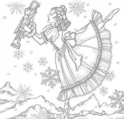 Раскраска Фея драже из Щелкунчика