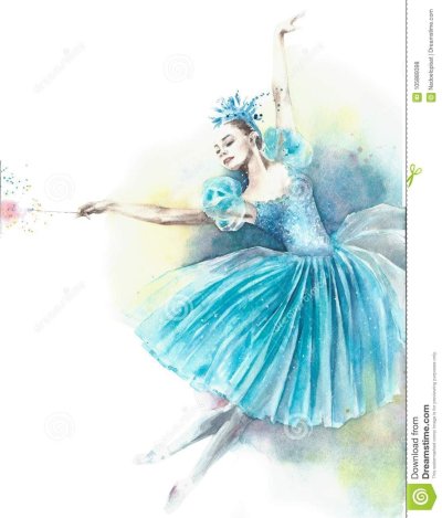 Балерина в голубом