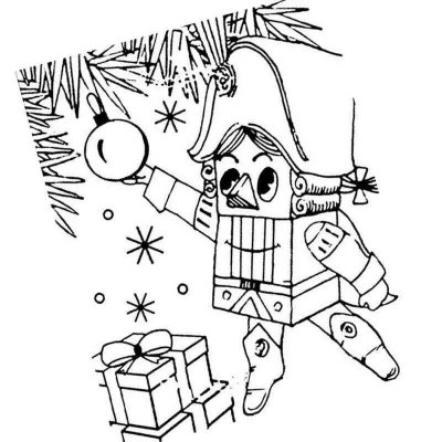 Разукрашка балет Щелкунчик