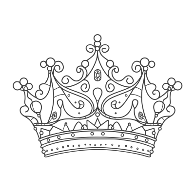 Корона на белом фоне