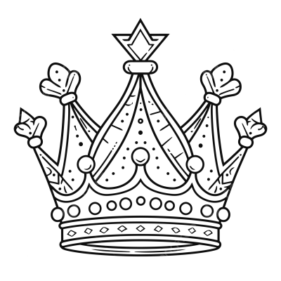 Корона раскраска для детей