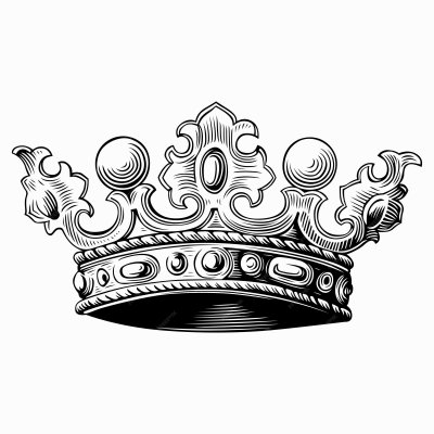 Корона тату вектор