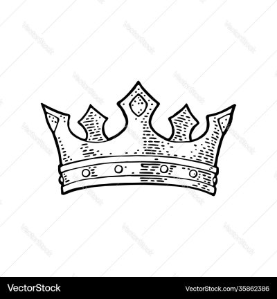Корона рисунок вектор