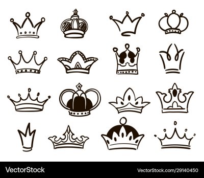 Стилизованная корона для логотипа