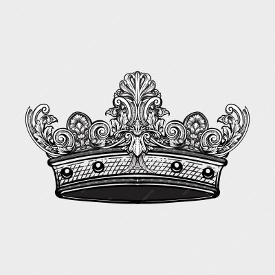 Корона тату вектор