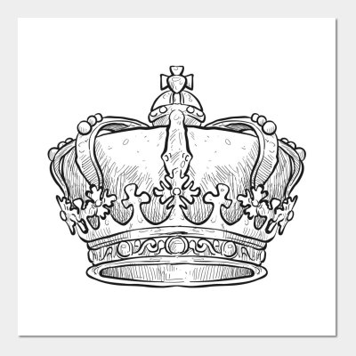 Корона тату эскиз