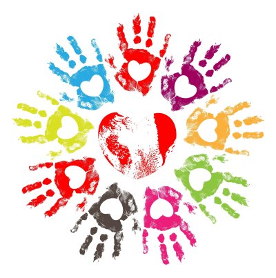 Разноцветные ладошки
