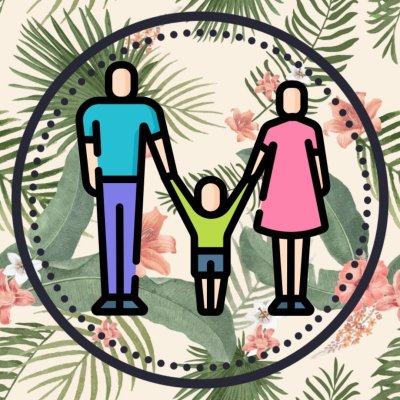 Стильная семья рисунок