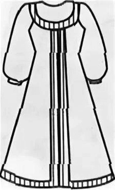 Эскиз праздничного костюма