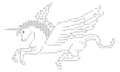 Рисунки из символов и знаков