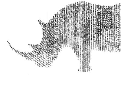 Рисунки символами и знаками