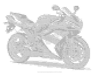 Рисунки символами и знаками