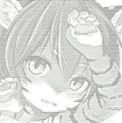 Рисунки символами аниме