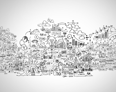 Маркетинг иллюстрация чб