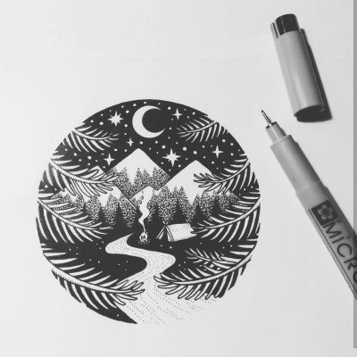 Рисунки маркерами