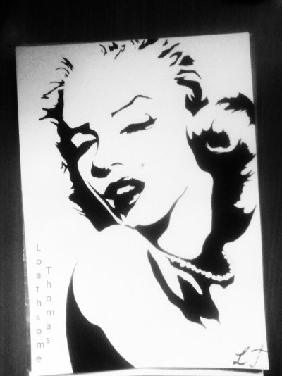 Рисунки чёрным маркером