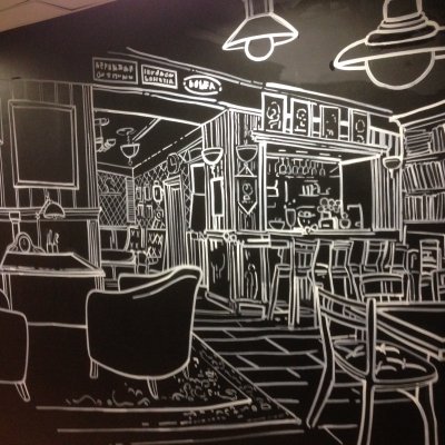 Интерьер в стиле черно белая Графика