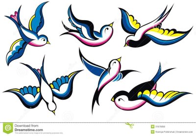 Ласточка без фона