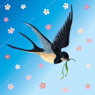 Птицы весенние летающие