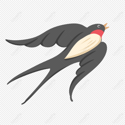 Ласточка для детей на прозрачном фоне