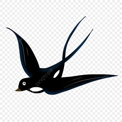 Ласточка силуэт