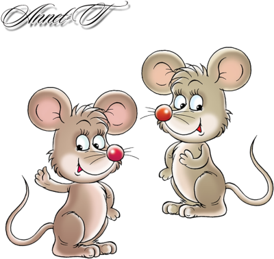 Мышонок для детей на прозрачном фоне