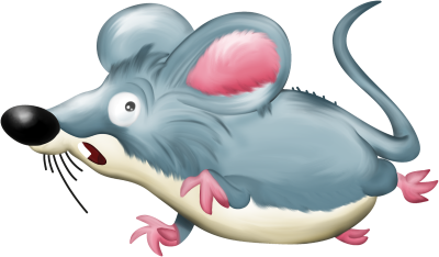 Клипарт мышка на прозрачном фоне для детей