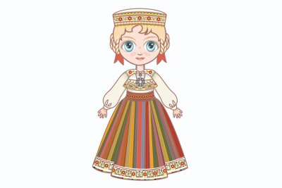 Эстонский национальный костюм для детей
