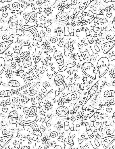 Раскраски для подростков