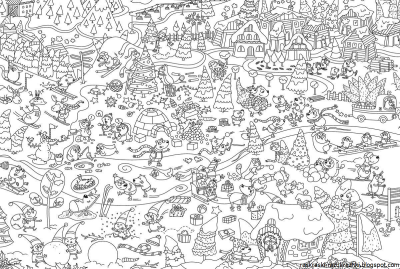 Раскраски большие