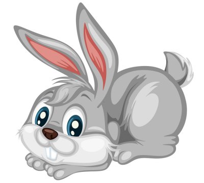 Кролик мультяшный вектор