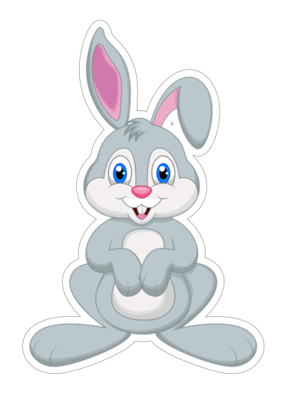 Зайчик мультяшный