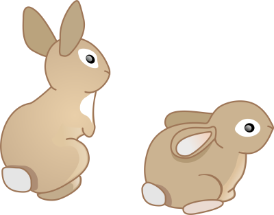 Зайчик мультяшный