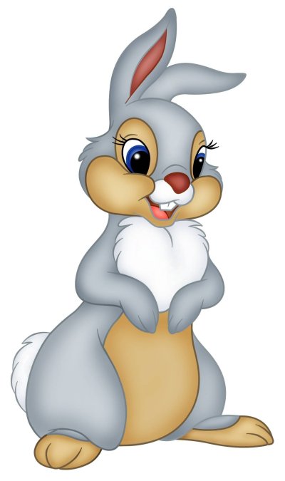 Зайчик без фона для детей