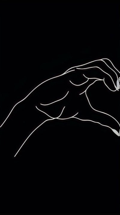 Силуэт на темном фоне