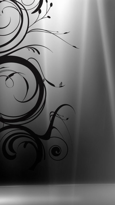 Черно белые обои