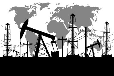 Добыча нефти вектор