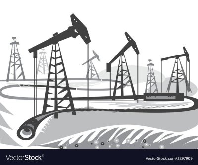 Нефтяная скважина вектор
