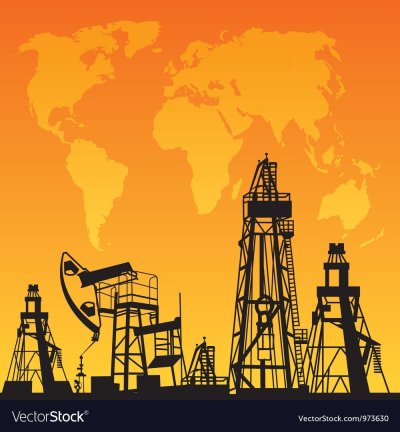 Нефтяная буровая вышка вектор