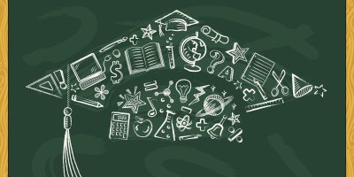 Школьная доска с надписями