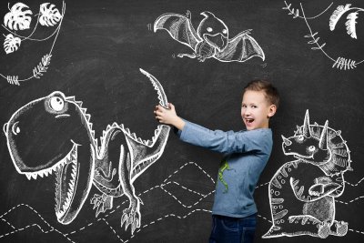 Рисунки мелом