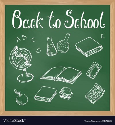 Надписи на доске в школе