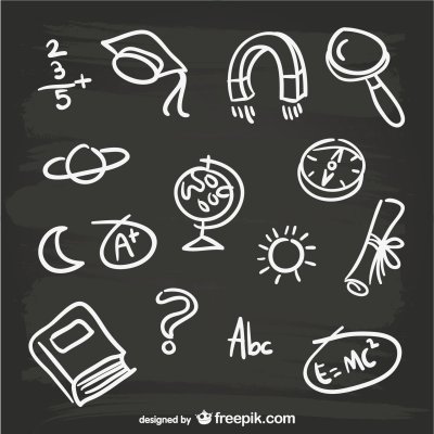 Школьные рисунки мелом