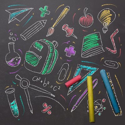 Рисунки мелом