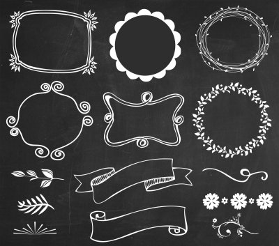 Стильные векторные рамки