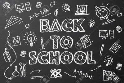 Надпись мелом школа