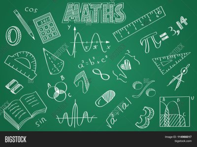 Рисунки на школьной доске мелом