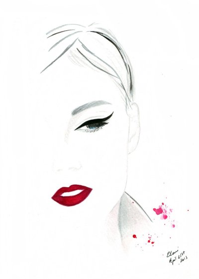 Девушка рисунок