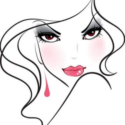 Силуэт лица девушки